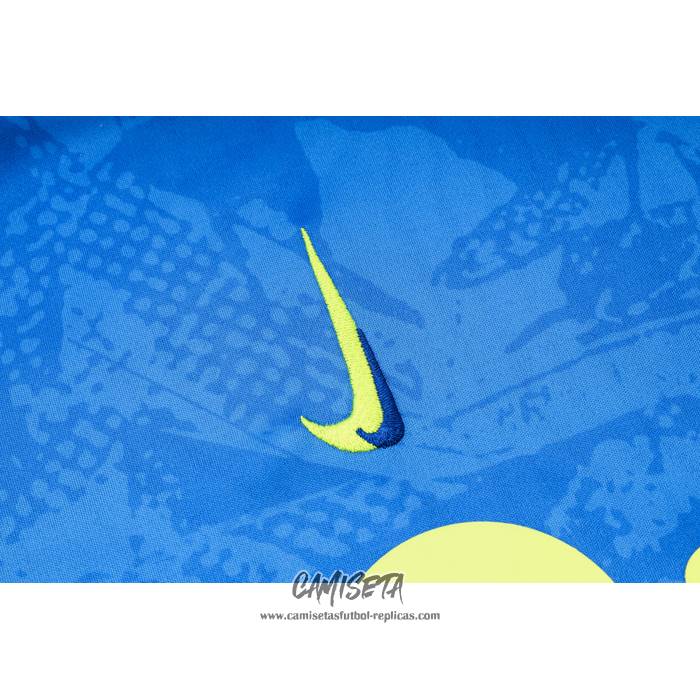 Chandal del Barcelona 2024-2025 Manga Corta Azul - Pantalon Corto